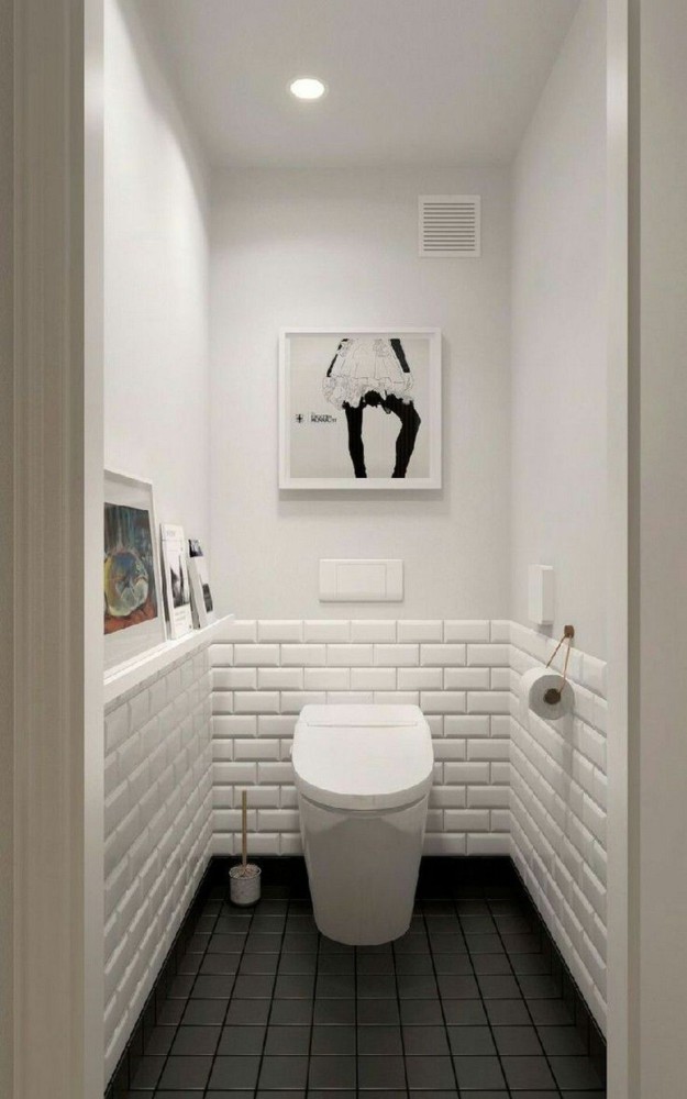 Фото Туалета В Черно Белом Цвете