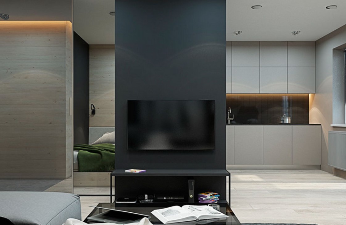 Современная стенка под телевизор - консоль для ТВ